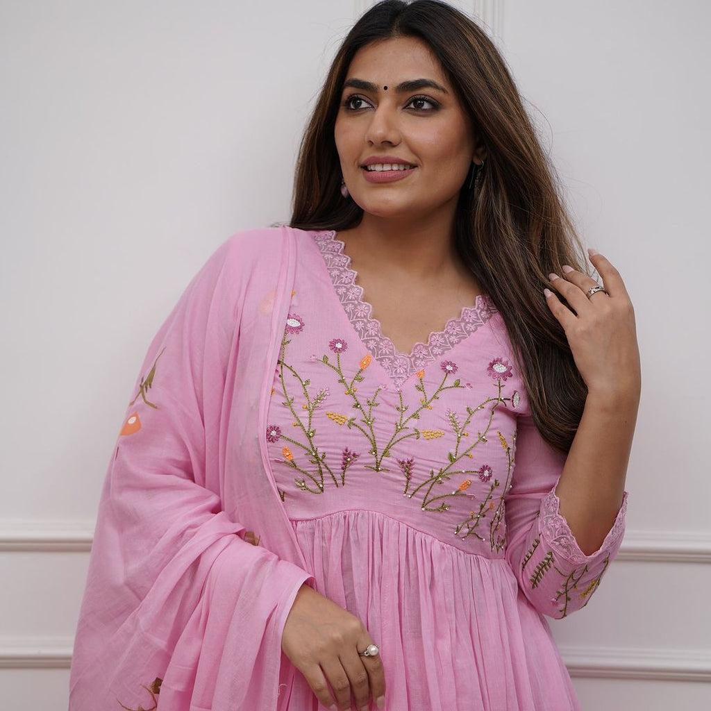 Look Beautiful And Elegant In Our Best Cotton Suit Set.