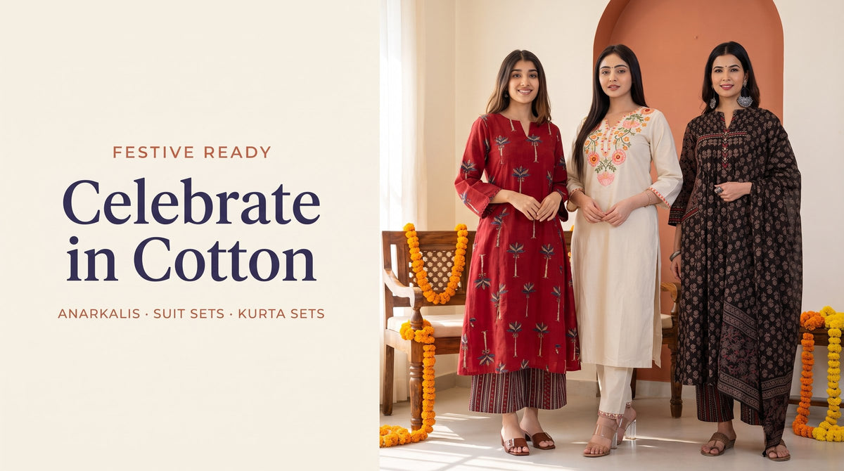 Festive Anarkalis, suit sets and kurta sets
